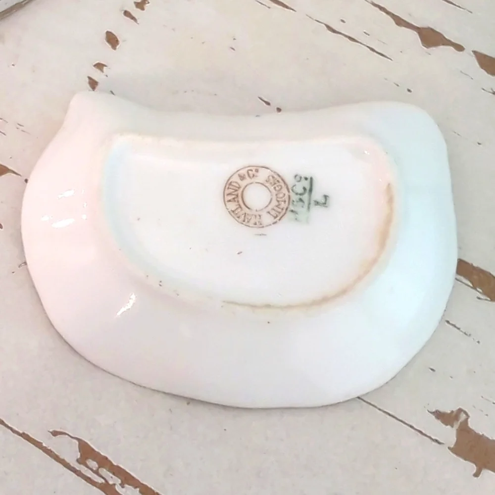 Antique Limoges French Porcelain Trinket Dish  - Picture 3 of 5